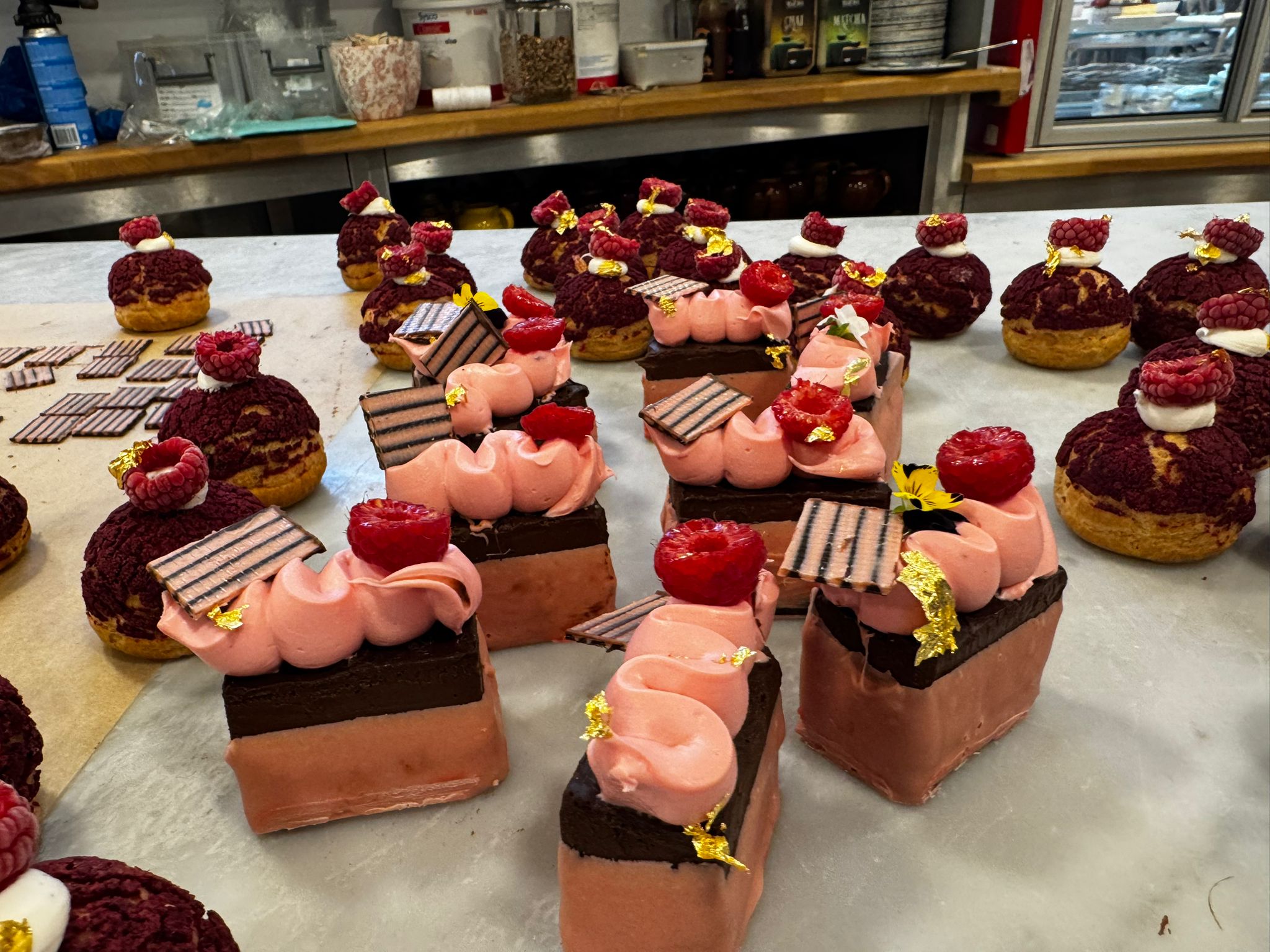 Annie working in the kitchen